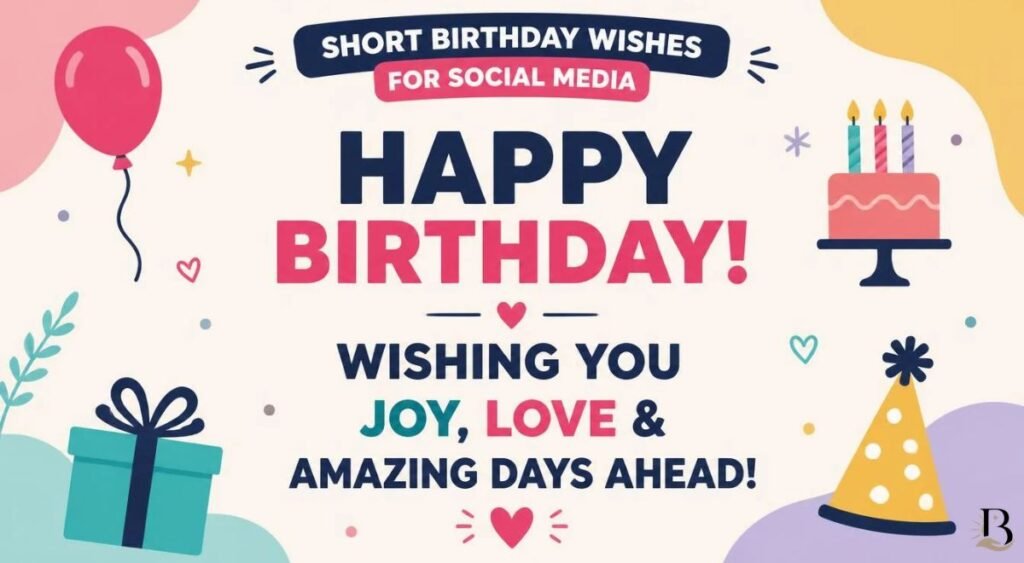 Short Birthday Wishes for Social Media