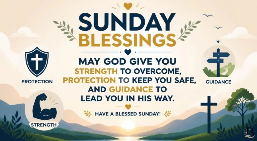 Sunday Blessings Images for Strength, Protection and Guidance