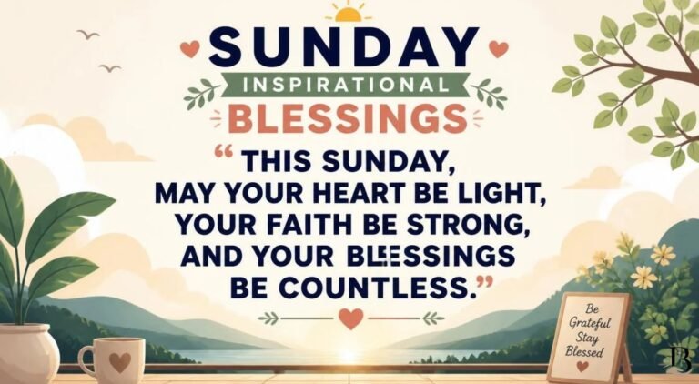 Sunday Inspirational Blessings