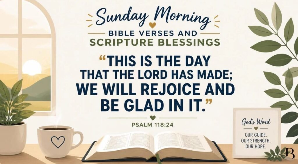 Sunday Morning Bible Verses and Scripture Blessings