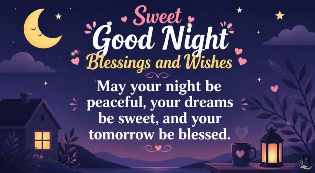 Sweet Good Night Blessings and Wishes