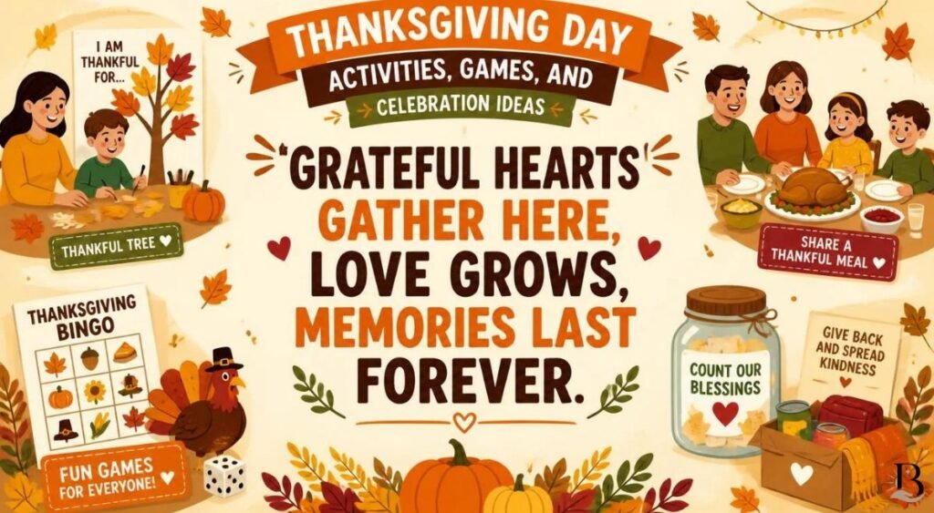 Thanksgiving Day Activities, Games, and Celebration Ideas